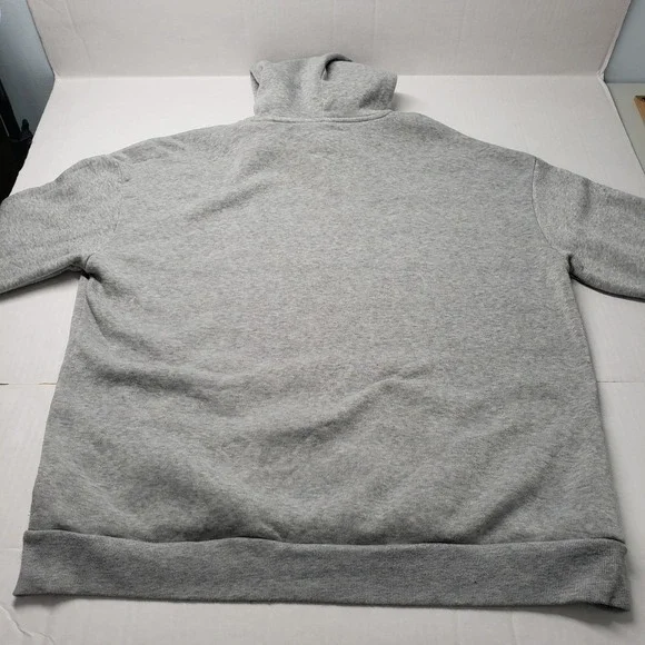 Womens Grey Hoodie XL Cross Print Graphic Hooded Sweatshirt Pullover Trap Goth - Picture 16 of 16